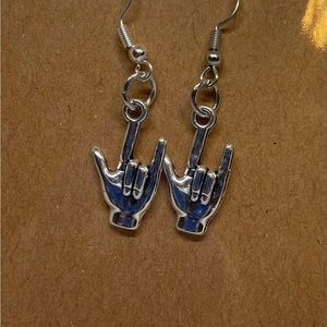 American Sign Language earrings